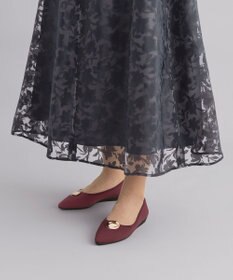 steppi 【洗える/撥水】メタルパーツ付 ポインテッド パンプス