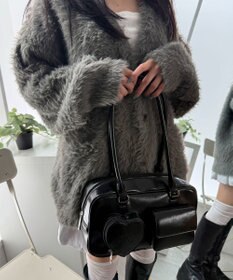 WEGO ハートポケットボストンバッグ