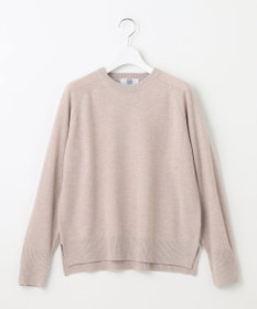 J.PRESS LADIES L 【洗える】SEMI WORSTED WOOL クルーネック ニット