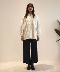 J.PRESS YORK STREET 【WOMEN】タイプライターフリンジ ブラウス