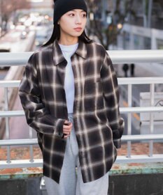 WEGO オンブレチェックシャツ