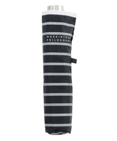 MOONBAT 【大きめ】マッキントッシュ フィロソフィー 晴雨兼用 折りたたみ傘 日傘 ボーダー／一級遮光 遮熱 UV