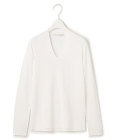 ICB 【洗える】 シンセティックフルニードル Vネックプルオーバー