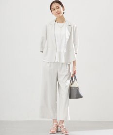 組曲 L クールプレーティング天竺プリーツ カットソー