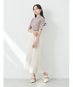 earth music&ecology ショルダーボタンリブニットプルオーバー