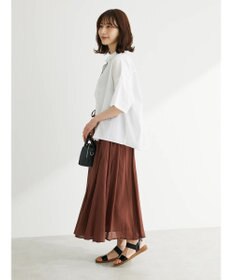 Green Parks インド綿　ふんわりボイルロングスカート