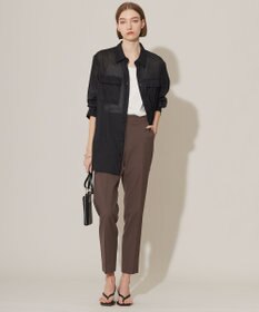 ICB 【洗える】ラミーコットンボイル シアーシャツ