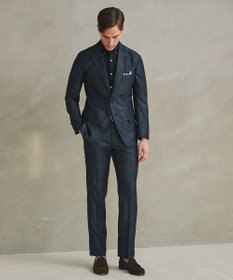 GOTAIRIKU 新素材セットアップ【通気性抜群/洗える/シワになりにくい】カラミプリントストレッチセットアップ ジャケット