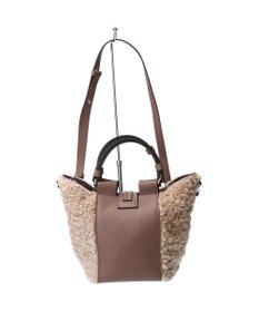 INTER-CHAUSSURES 【LORISTELLA】異素材コンビハンドバッグ