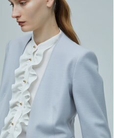 BEIGE， 【WEB限定】STOW / フリルブラウス