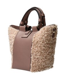 INTER-CHAUSSURES 【LORISTELLA】異素材コンビハンドバッグ