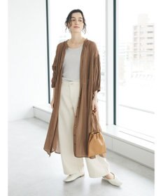 CRAFT STANDARD BOUTIQUE ウ゛ィンテージボイル袖シャーリングワンピース