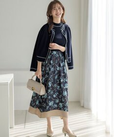 ANY SIS 【洗える】スカーフデザインプリント スカート