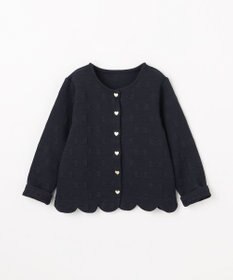 ANY KIDS リボン ジャガード カーディガン