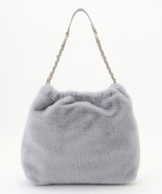 ANY SIS フェイクファーチェーン トートバッグ