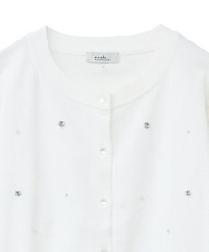 earth music&ecology パール＆ビジューカーディガン