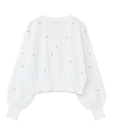 earth music&ecology パール＆ビジューカーディガン