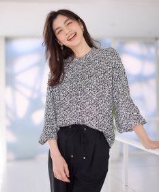 ANY 【洗濯機可能】とろみギャザーブラウス