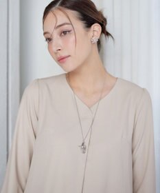 Tiaclasse 【洗える】バックギャザーハートネックAラインワンピース