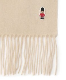 MOONBAT 【WEB限定】MACKINTOSH PHILOSOPHY バッキンガムベア付きウール100%無地マフラー (パッケージ付き)