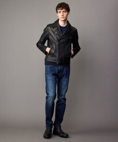 JOSEPH ABBOUD 【長く育てたいサスティナブルなレザー】ラムレザー ブルゾン