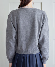 Tiaclasse 【洗える】オーガンジーラインカーディガン