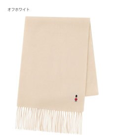 MOONBAT 【WEB限定】MACKINTOSH PHILOSOPHY バッキンガムベア付きウール100%無地マフラー (パッケージ付き)