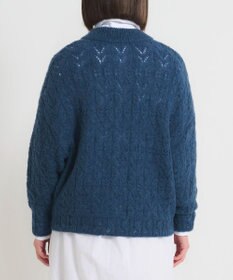 muuc アルパカモヘヤ模様編みカーディガン