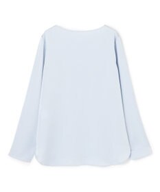 UNFILO サテン レイヤードブラウス