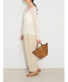 Green Parks カットワークデザインレーストップス