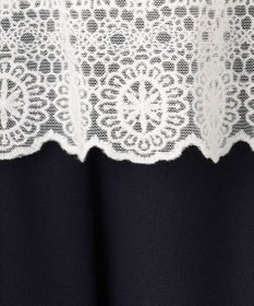 ANY SIS S 【洗える】レースコンビバックサテン ワンピース