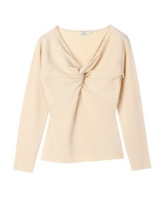 earth music&ecology ツイストリブラメニットプルオーバー