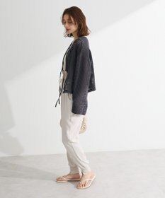 Green Parks Ｉ　前後２ｗａｙ　メッシュショート丈カーディガン