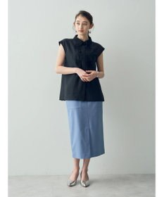 YECCA VECCA コード刺繍シアーブラウス