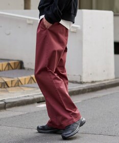 WEGO 【ユニセックス着用ITEM/XSSMLサイズ展開/ウエストゴム】ユルフィットコットンイージーパンツ