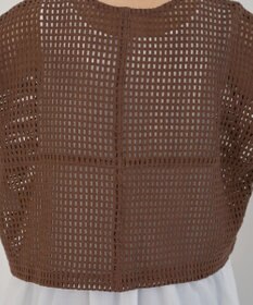 Green Parks Ｉ　前後２ｗａｙ　メッシュショート丈カーディガン