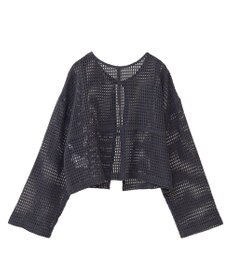 Green Parks Ｉ　前後２ｗａｙ　メッシュショート丈カーディガン