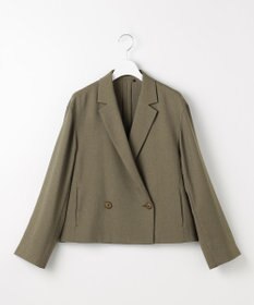 自由区 S 【セットアップ対応】リネンライクシンセティックショート ジャケット