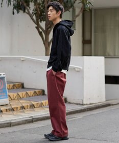 WEGO 【ユニセックス着用ITEM/XSSMLサイズ展開/ウエストゴム】ユルフィットコットンイージーパンツ