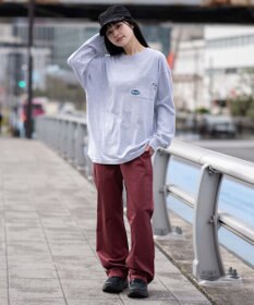 WEGO 【ユニセックス着用ITEM/XSSMLサイズ展開/ウエストゴム】ユルフィットコットンイージーパンツ