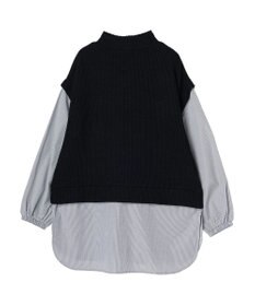 Green Parks ニットソードッキングチュニック