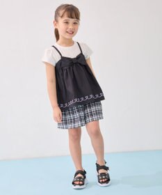 ANY KIDS チェック柄キュロット