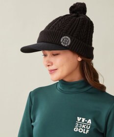 23区GOLF 【WOMEN】つば付きニット キャップ