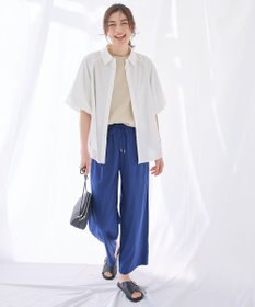 ANY 【接触冷感/UVカット/抗菌防臭/速乾】エニイファンクション パフスリーブブラウス