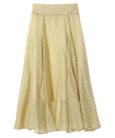 Green Parks AnriettMusee ドットフレアーロングスカート