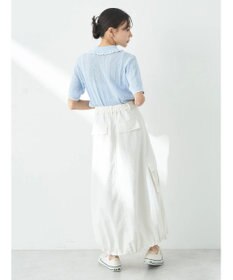 earth music&ecology フリルニットポロ