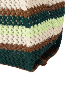 AMERICAN HOLIC マルチボーダーニットバッグ