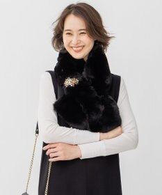 自由区 リバーシブルフェイクファーティペット