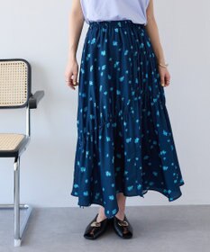 CRAFT STANDARD BOUTIQUE ボタニカルプリントデザインスカート