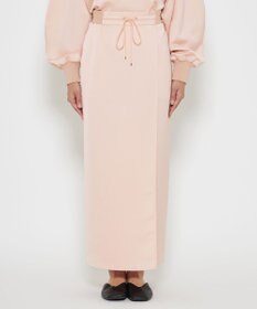 uncrave 【洗濯機洗い可】サテン ドロストスカート（uncrave WHITE）